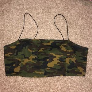 urban outfitters camp crop top